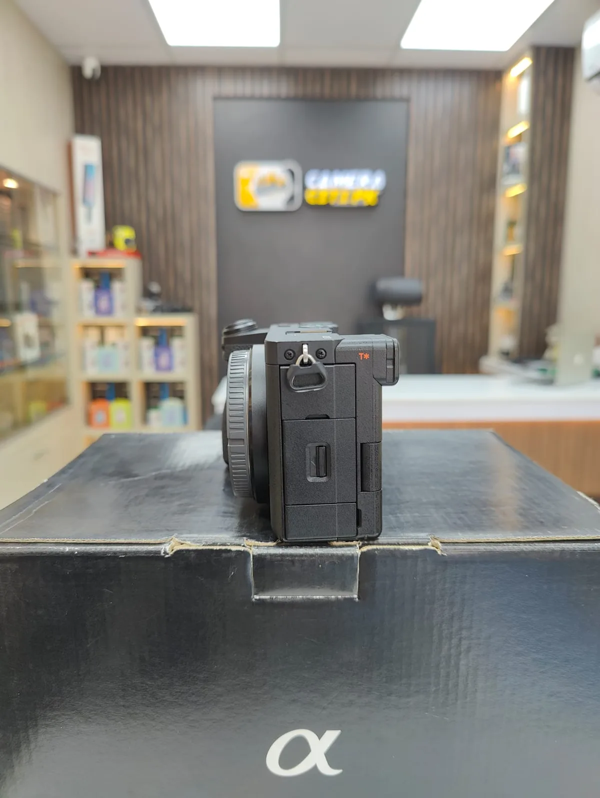 Side profile of my Sony a6700 showing the port covers
